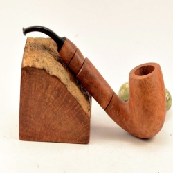 Hygrocool Classic Bent Smoking Pipe Greek Briar 9mm Filter Model 135B