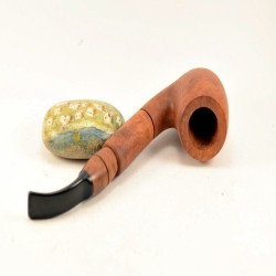 Hygrocool Classic Bent Smoking Pipe Greek Briar 9mm Filter Model 135B