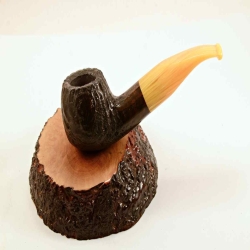 Apple Semi Bent 9mm Filter Smoking Pipe Greek Briar Alexander