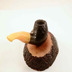 Apple Semi Bent 9mm Filter Smoking Pipe Greek Briar Alexander