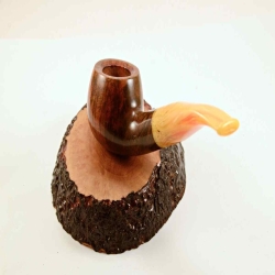 Apple Semi Bent 9mm Filter Smoking Pipe Greek Briar Alexander