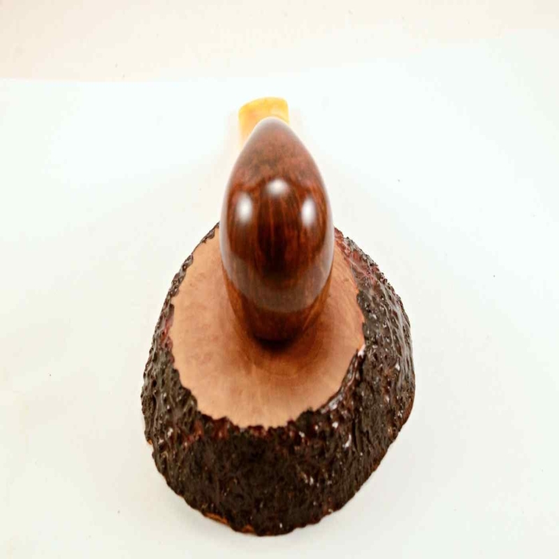 Apple Semi Bent 9mm Filter Smoking Pipe Greek Briar Alexander