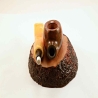 Apple Semi Bent 9mm Filter Smoking Pipe Greek Briar Alexander