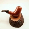 Horn Semi Bent Smoking Pipe Greek Briar No Filter Alexander Model 130C