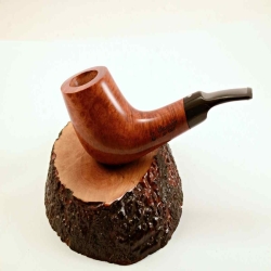 Horn Semi Bent Smoking Pipe Greek Briar No Filter Alexander Model 130C