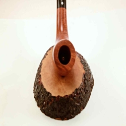 Horn Semi Bent Smoking Pipe Greek Briar No Filter Alexander Model 130C