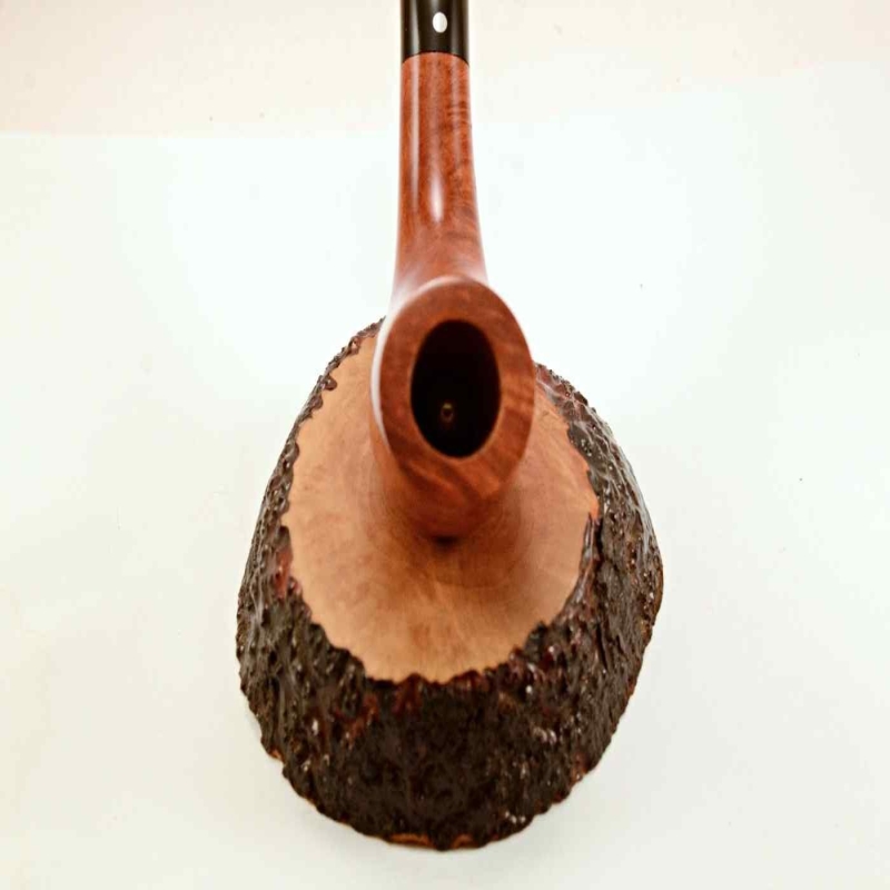 Horn Semi Bent Smoking Pipe Greek Briar No Filter Alexander Model 130C