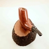 Horn Semi Bent Smoking Pipe Greek Briar No Filter Alexander Model 130C