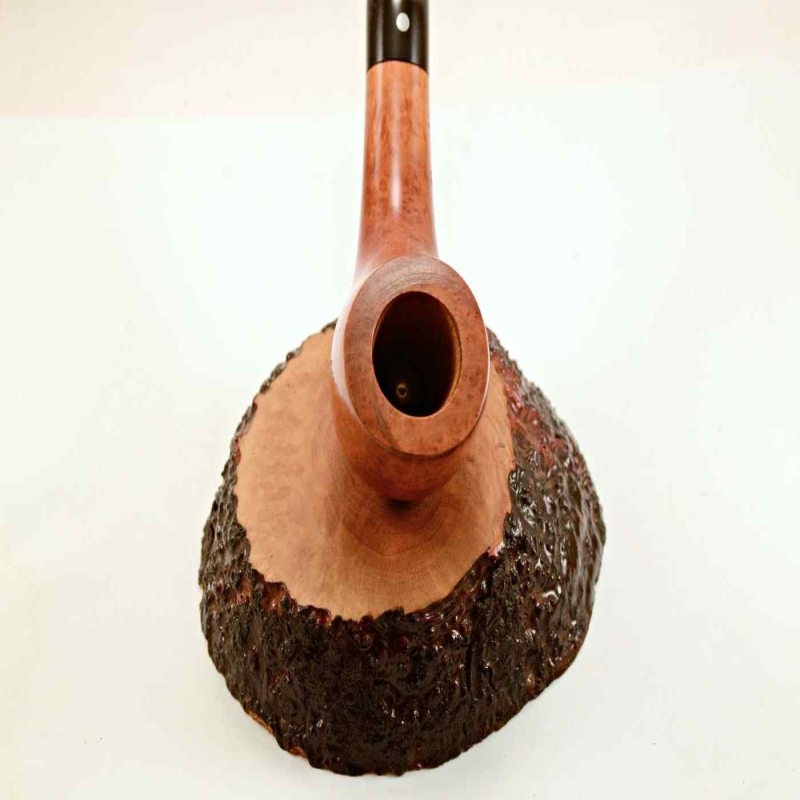 Horn Semi Bent Smoking Pipe Greek Briar No Filter Alexander Model 130C