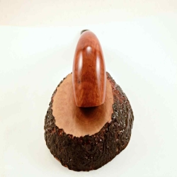Horn Semi Bent Smoking Pipe Greek Briar No Filter Alexander Model 130C