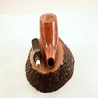 Horn Semi Bent Smoking Pipe Greek Briar No Filter Alexander Model 130C