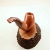 Rhodesian Semi Bent Smoking Pipe Greek Briar Alexander