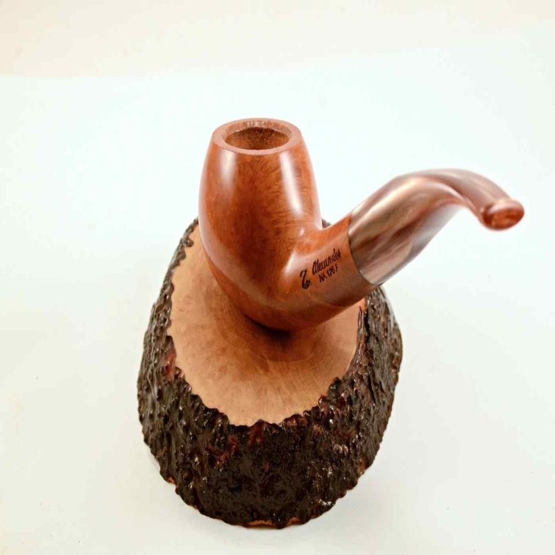 Rhodesian Semi Bent Smoking Pipe Greek Briar Alexander
