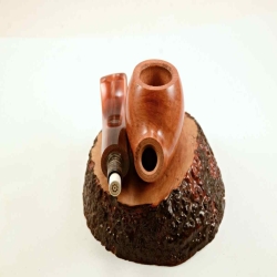Rhodesian Semi Bent Smoking Pipe Greek Briar Alexander