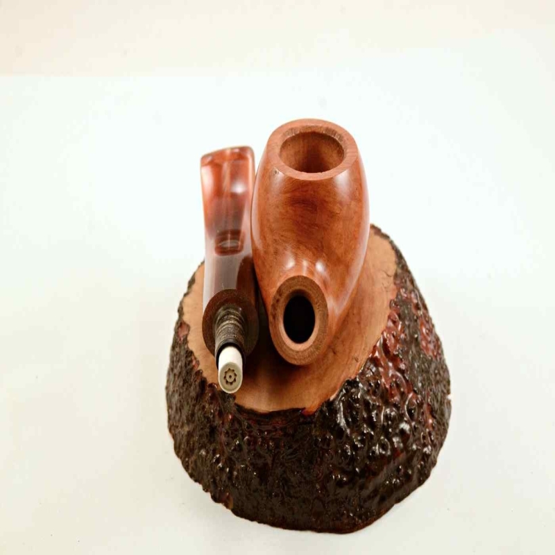 Rhodesian Semi Bent Smoking Pipe Greek Briar Alexander