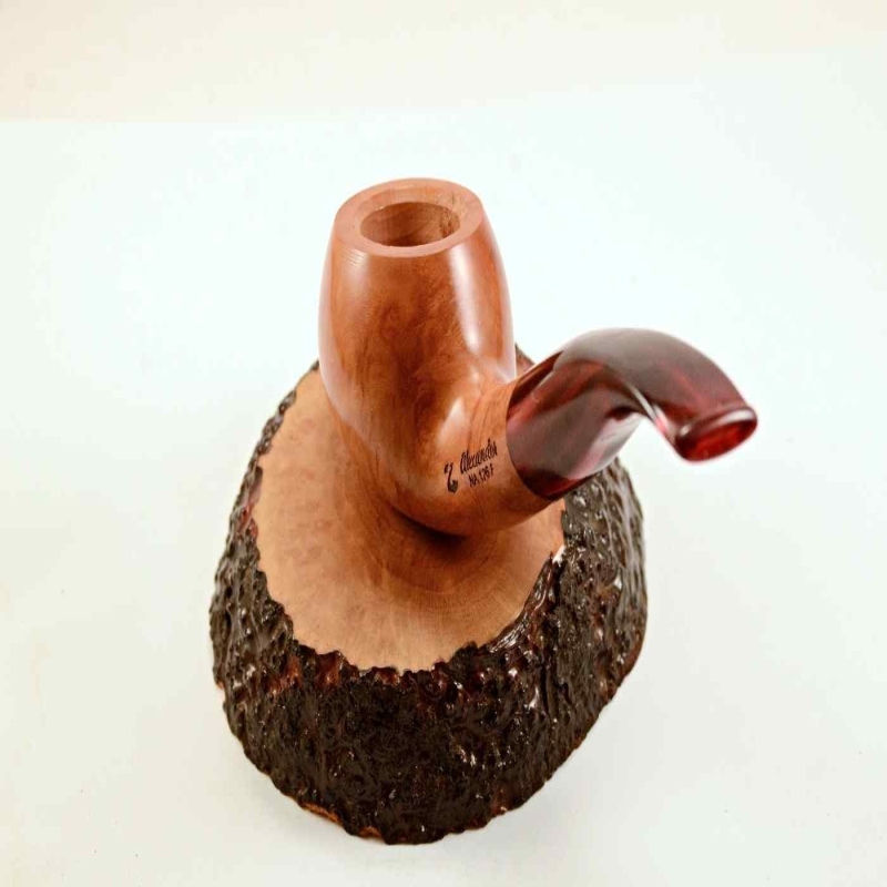 Rhodesian Semi Bent Smoking Pipe Greek Briar Alexander