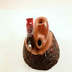 Rhodesian Semi Bent Smoking Pipe Greek Briar Alexander