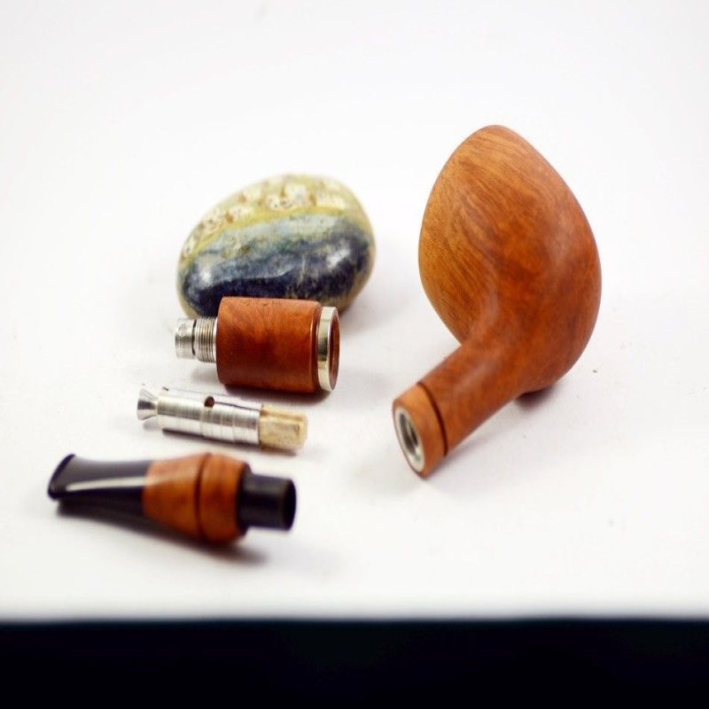 Hygrocool Smoking Pipe Greek Briar 9mm Filter Model 612A