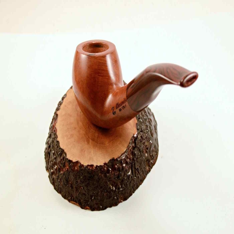 Rhodesian Semi Bent Smoking Pipe Greek Briar Alexander