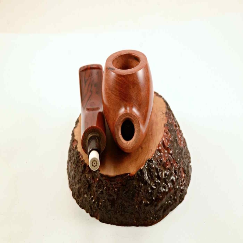 Rhodesian Semi Bent Smoking Pipe Greek Briar Alexander