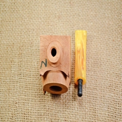 Hobby Blocks Pipe Kits DIY Predrilled Greek Briar 9mm Filter