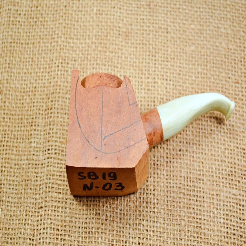 Hobby Blocks Pipe Kits DIY Predrilled Greek Briar 9mm Filter