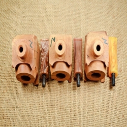 Hobby Blocks Pipe Kits DIY Predrilled Greek Briar 9mm Filter