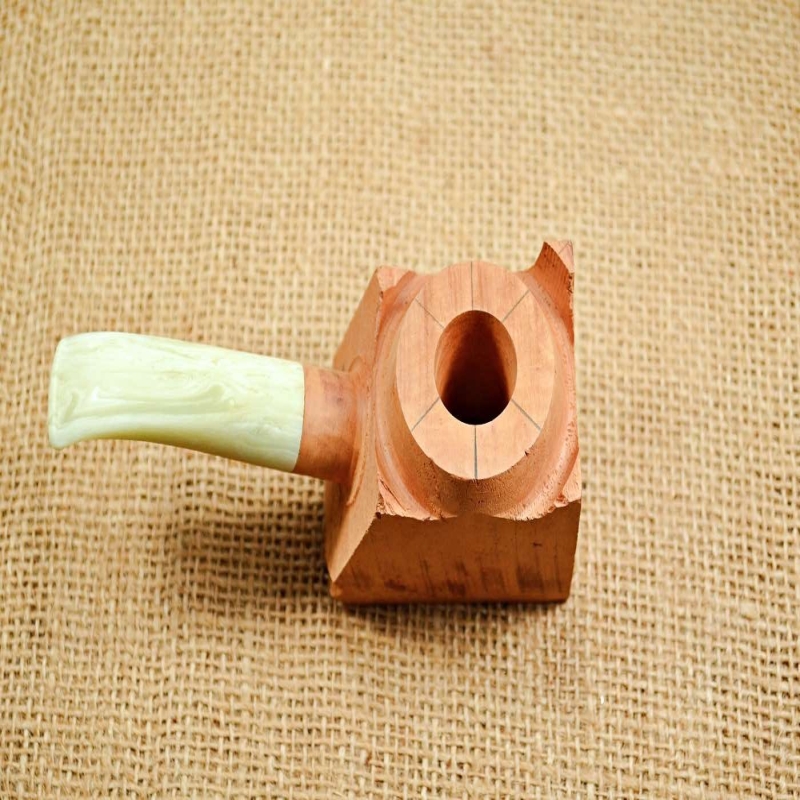 Hobby Blocks Pipe Kits DIY Predrilled Greek Briar 9mm Filter