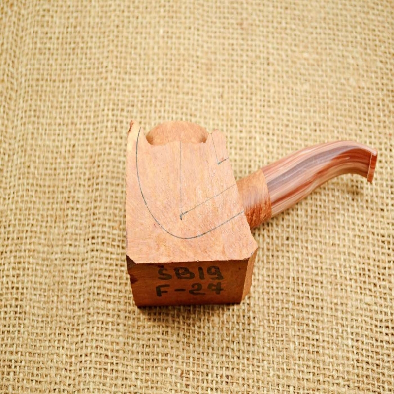 Hobby Blocks Pipe Kits DIY Predrilled Greek Briar 9mm Filter