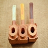 Hobby Blocks Pipe Kits DIY Predrilled Greek Briar 9mm Filter