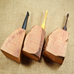 Hobby Plateau Blocks  9mm Beginner Pipe Kits DIY Predrilled Greek Briar