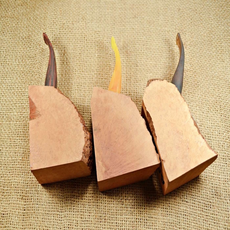 Hobby Plateau Blocks  9mm Beginner Pipe Kits DIY Predrilled Greek Briar