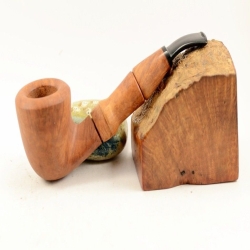 Hygrocool Smoking Pipe Greek Briar 9mm Filter Model 618A