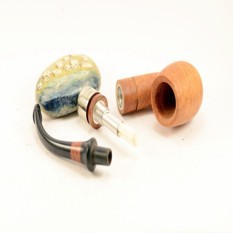 Hygrocool Calabash Smoking Pipe Greek Briar 9mm Filter Model 942A