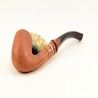 Hygrocool Bent Billiard Smoking Pipe Greek Briar 9mm Filter Model 924A