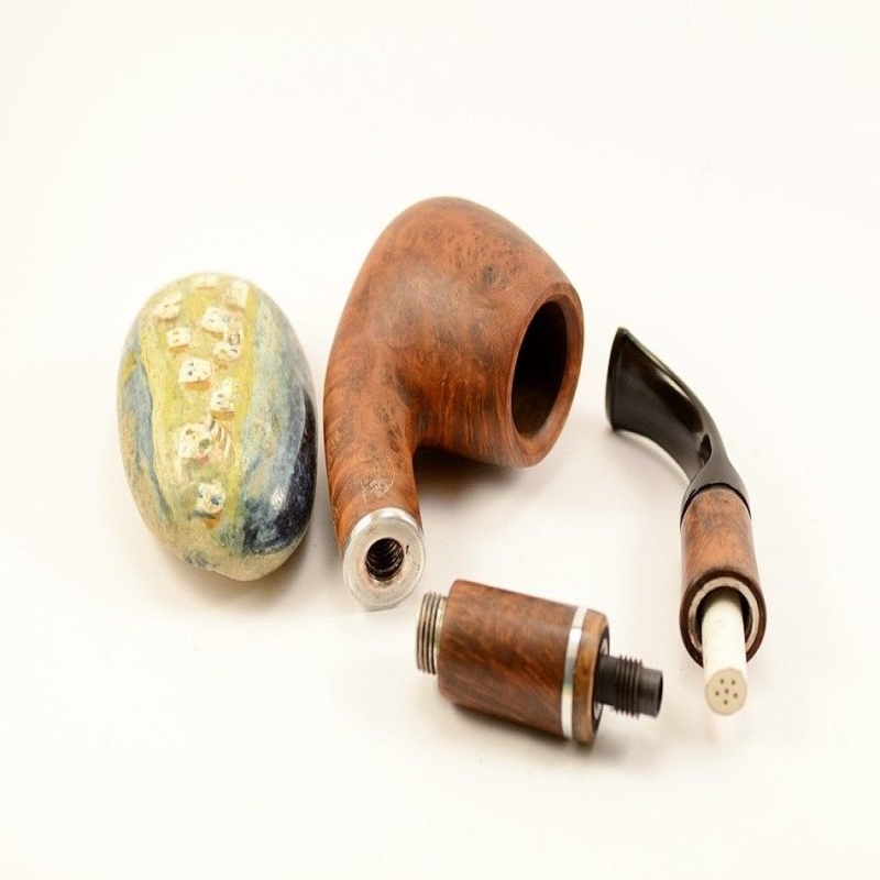 Hygrocool Smoking Pipe Greek Briar 9mm Filter Model 84B