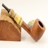 Hygrocool NT Bamboo Smoking Pipe Greek Briar 9mm Filter Model 333B