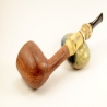 Hygrocool NT Bamboo Smoking Pipe Greek Briar 9mm Filter Model 333B