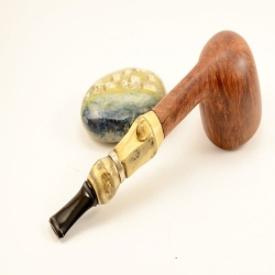 Hygrocool NT Bamboo Smoking Pipe Greek Briar 9mm Filter Model 333B