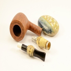 Hygrocool NT Bamboo Smoking Pipe Greek Briar 9mm Filter Model 333B