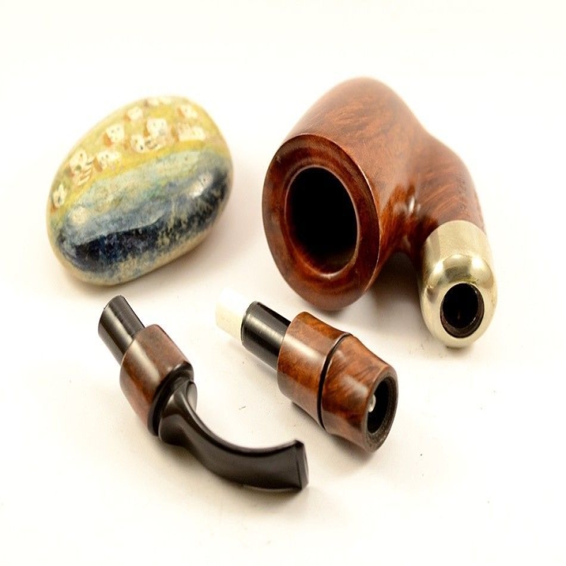 Hygrocool Smoking Pipe Greek Briar 9mm Filter Model 126C